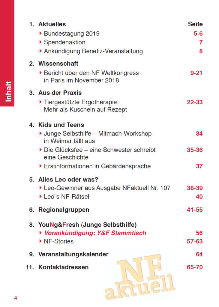 NF-aktuell-108 Maerz-2019 Bundesverband Neurofibromatose Mitgliederzeitschrift