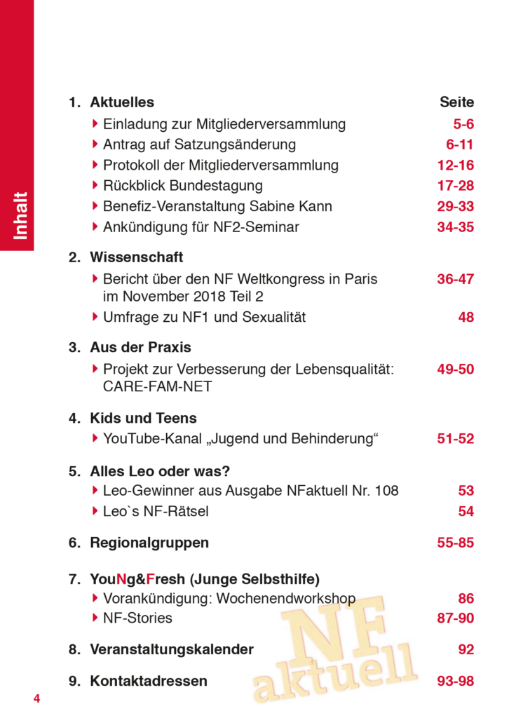 NF-aktuell-Nr-109-Juni-2019 Bundesverband Neurofibromatose Mitgliederzeitschrift